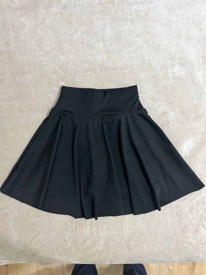 Oysho Siyah Pilili şort  Etek - Görsel 3