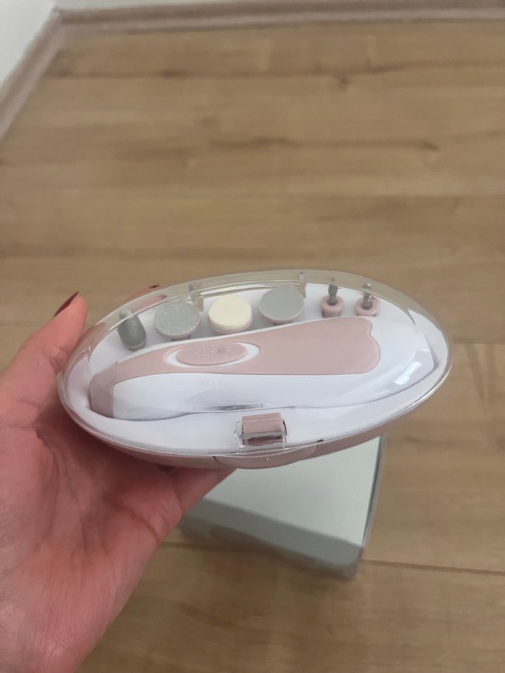 2 Li Pastel Pembe Elektrikli Tırnak Seti - Görsel 2