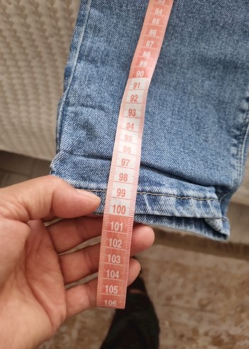 40 Beden mavi Renk Gri Belli Mavi Hamile Kot Pantolon