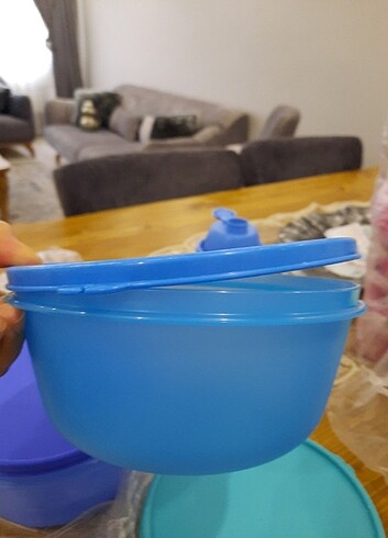  Beden mavi Renk Tupperware mucize seker set