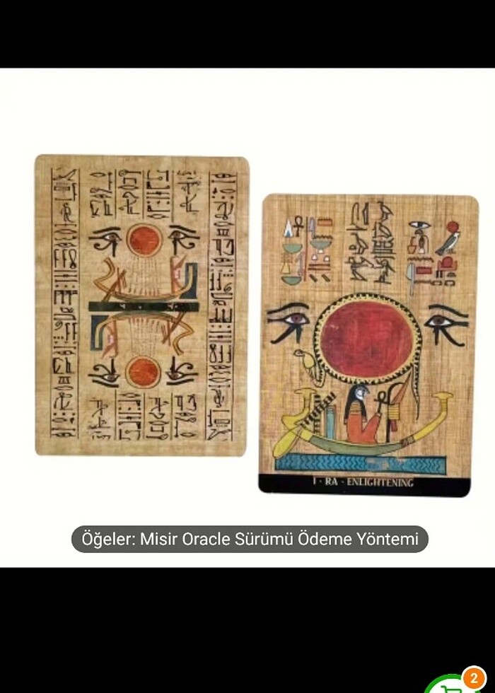 Tarot Mısır Oracle Kartları - Görsel 2