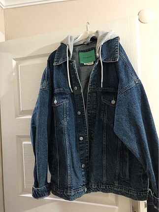 Pull bear kapüşonlu kot ceket