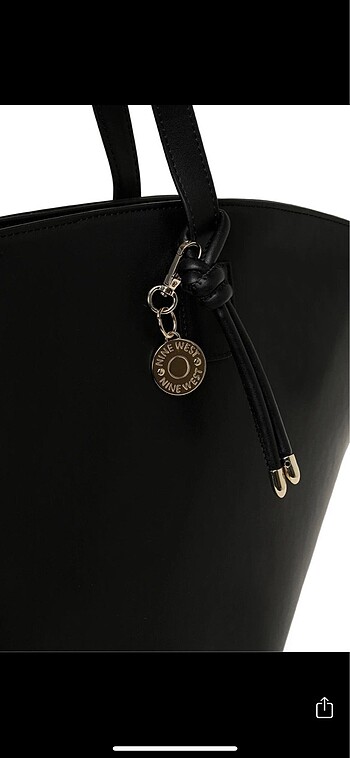 Beden siyah Renk Nine west marka sepet çanta