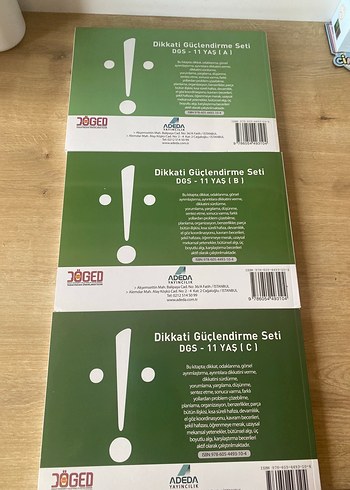Beden Renk Dikkat güçlendirme seti 11 yaş