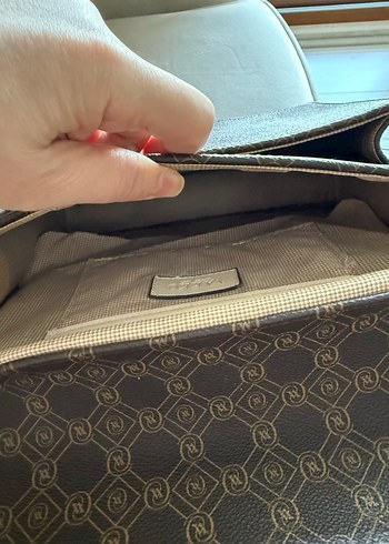 Kahverengi Deri Kadın Çanta - Görsel 5