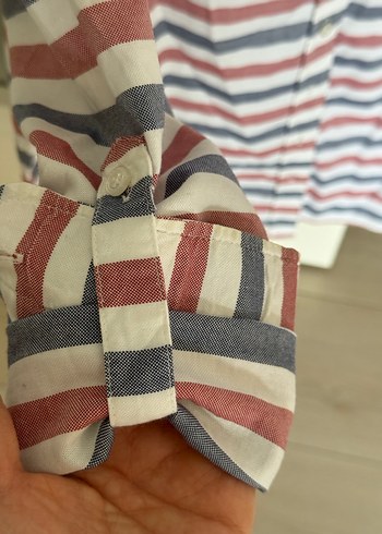 Uspolo Çizgili Kadın Gömlek - Görsel 5