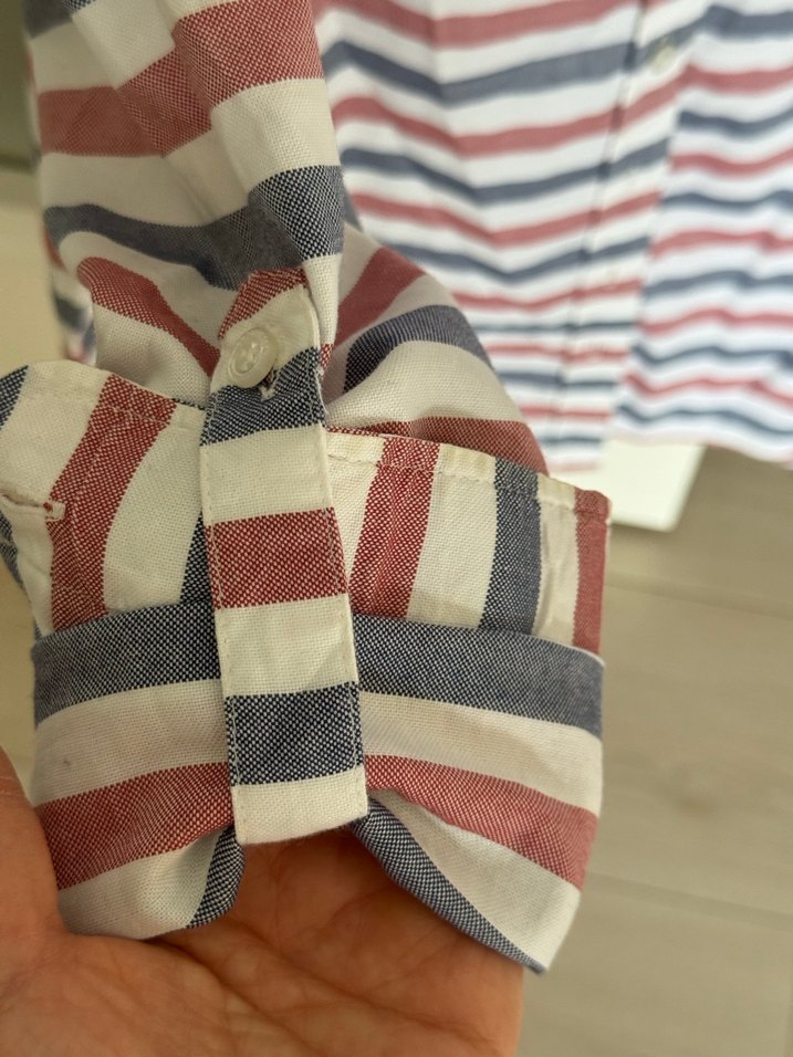 Uspolo Çizgili Kadın Gömlek - Görsel 5