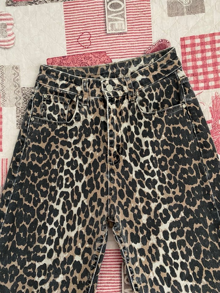 Leopar Desenli Pantolon - Görsel 2