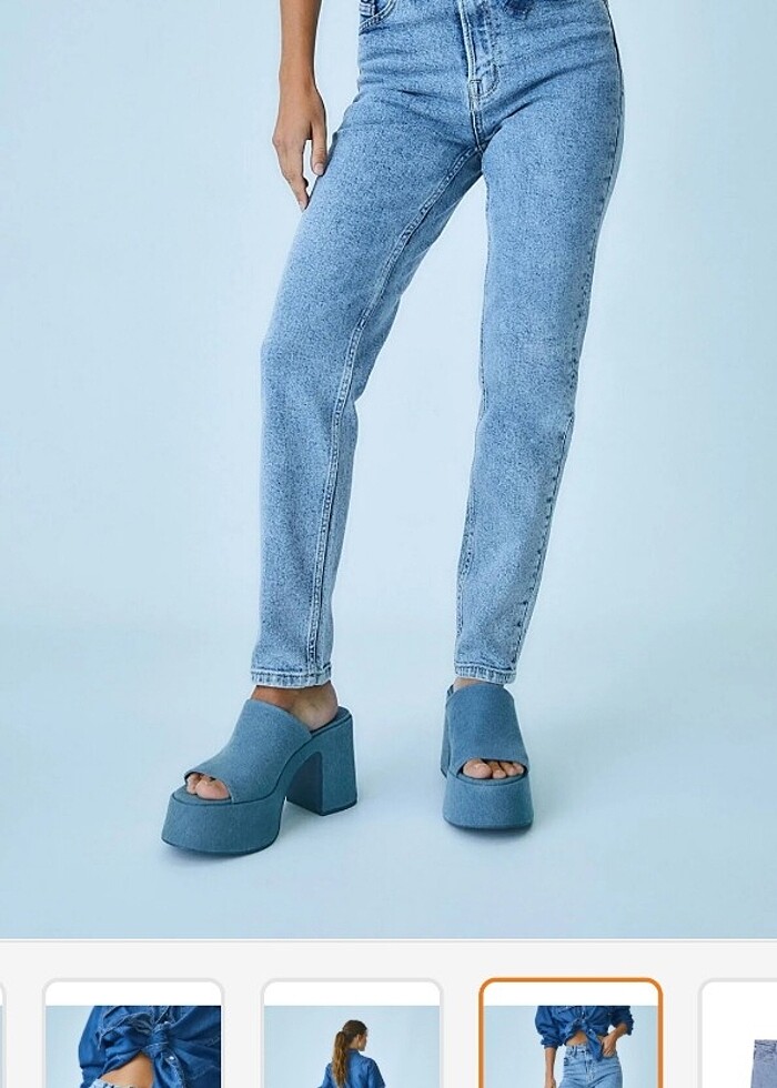 Stradivarius mom  jean - Görsel 3