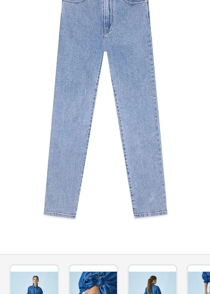 Stradivarius mom  jean - Görsel 5