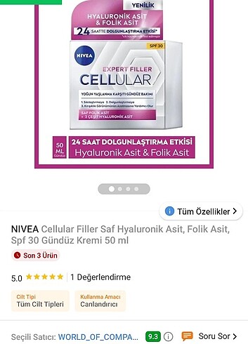 Beden Renk Yaşlanma karşıtı bakım kremi