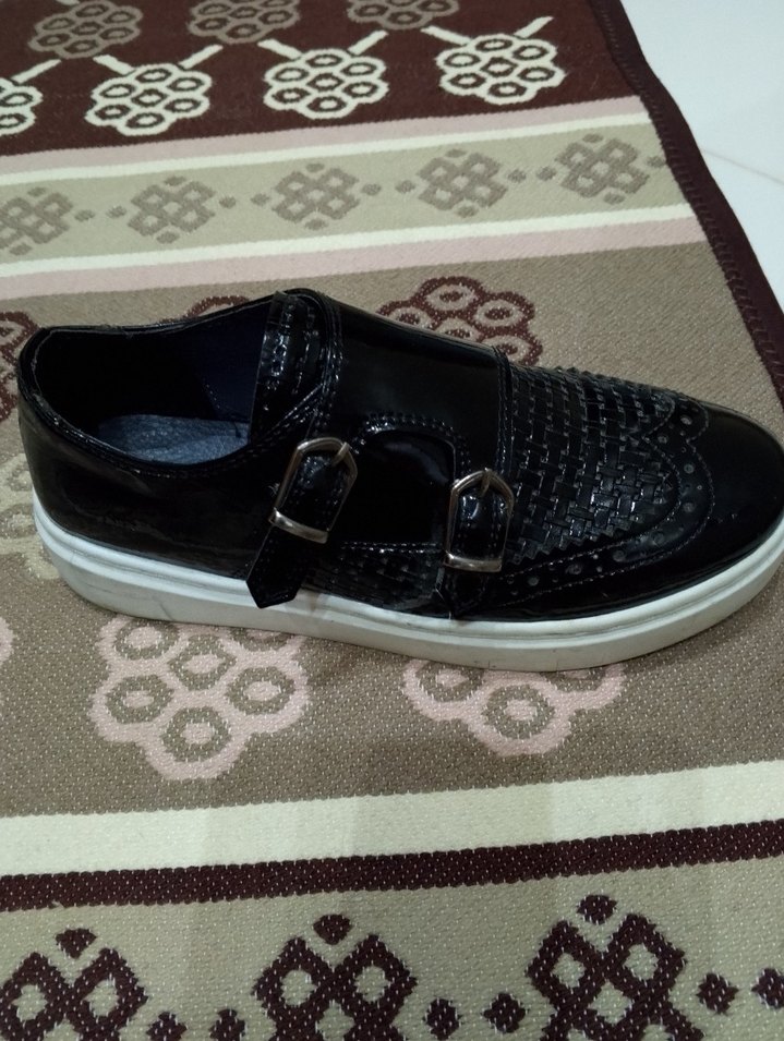 Siyah Parlak çocuk kundura Ayakkabı - Görsel 4