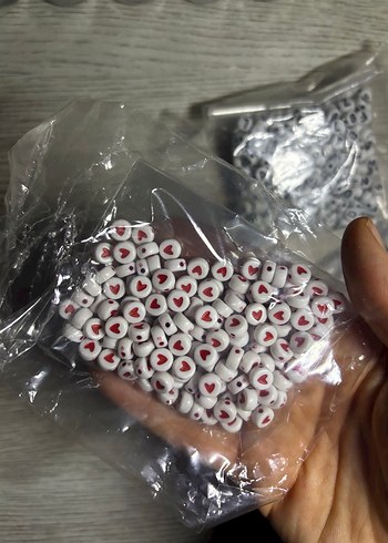 Kalp ve Harf Taşlar 7mm - Görsel 3