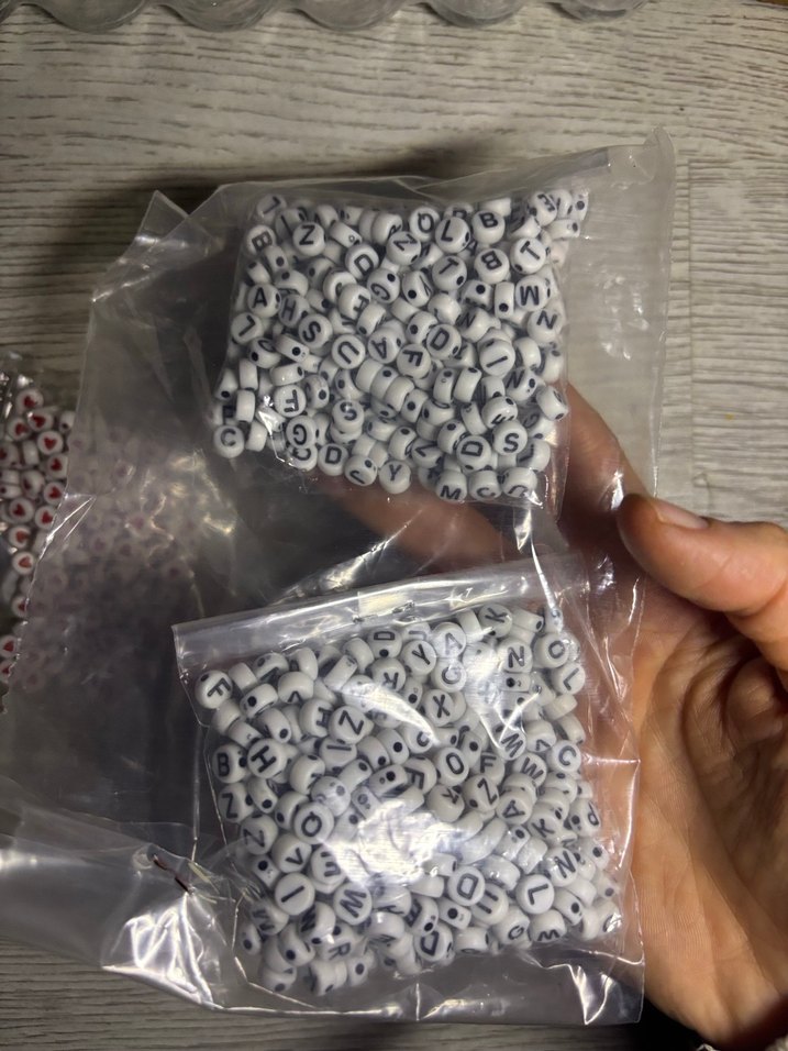 Kalp ve Harf Taşlar 7mm - Görsel 2