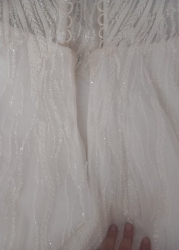 Mediha cambaz tasarım Beyaz Uzun Bohem Gelinlik - Görsel 5