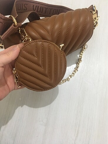Taba rengi omuz çantası kol çantası çapraz çanta