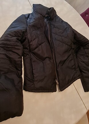 Siyah şişme mont