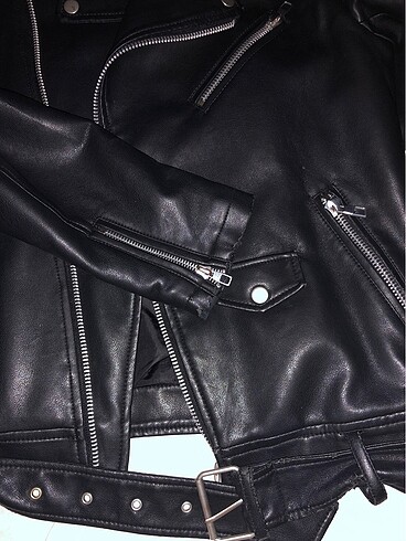 Bershka Bershka Oversize Deri Ceket 