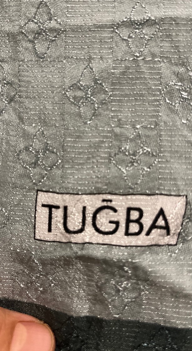 Gri Yeşil Tonlu Bohem Tarzı Kadın Şal - Görsel 2