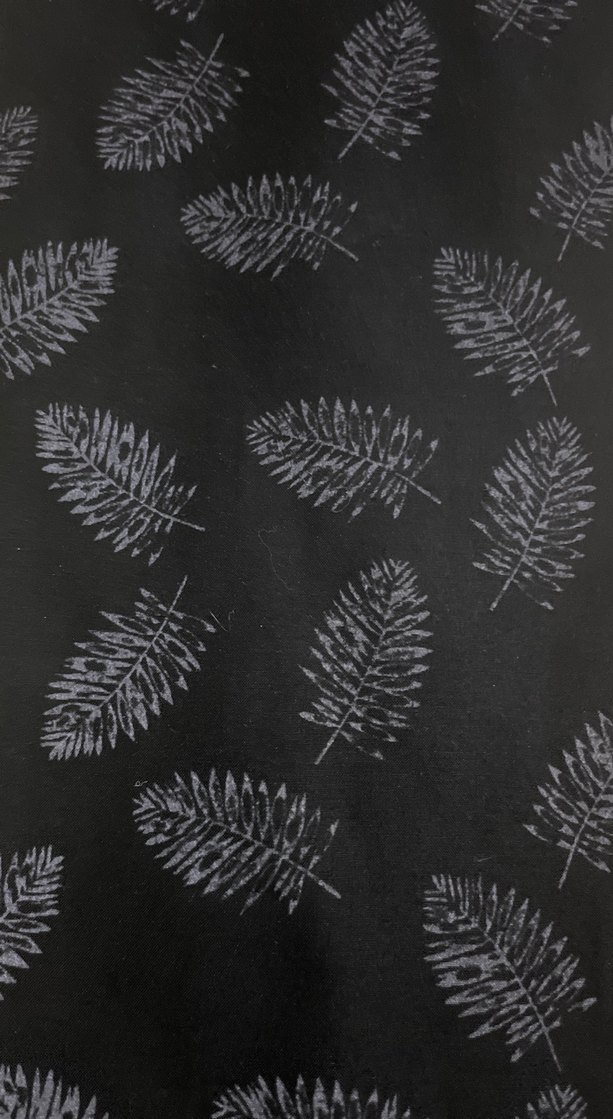 Uzun Siyah Desenli Şal - Görsel 2