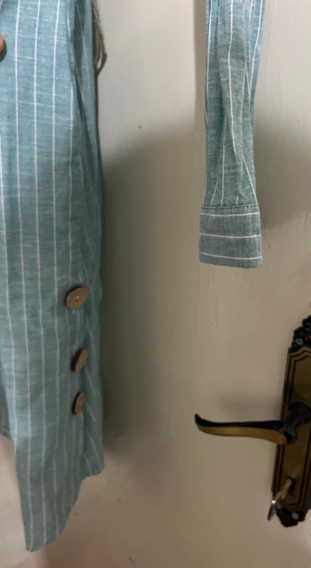 Mavi Çizgili Uzun Kollu Tunik - Görsel 2