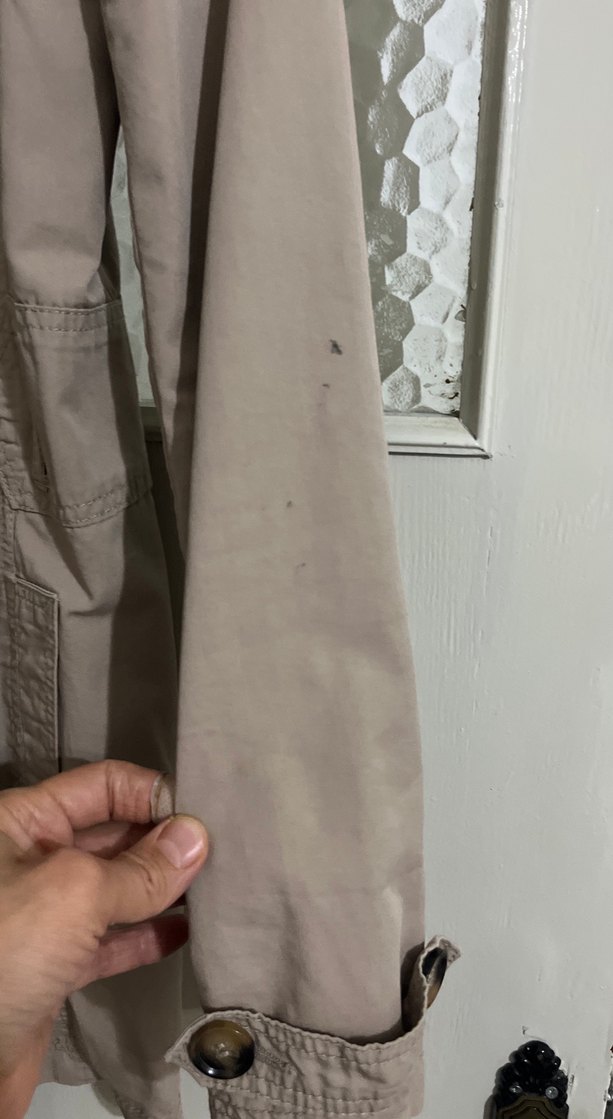 Bej Düğmeli Midi Kadın Trençkot - Görsel 2