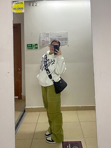 ZARA KARGO CEP PANTOLON HAKİ