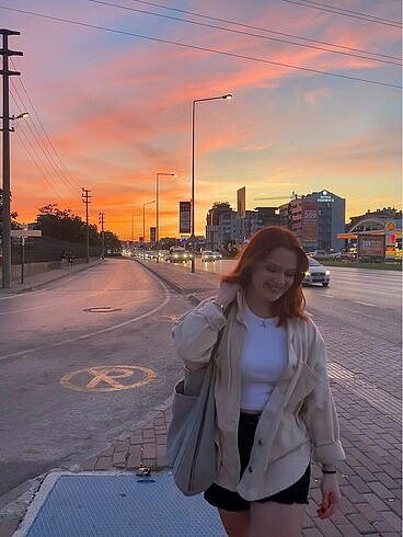 m Beden Addax Bej Kot Ceket Oversize