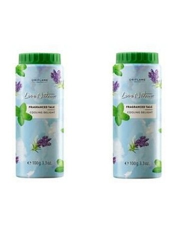 2 Adet Oriflame Love Nature Cooling Delight Vücut Pudrası 100 G