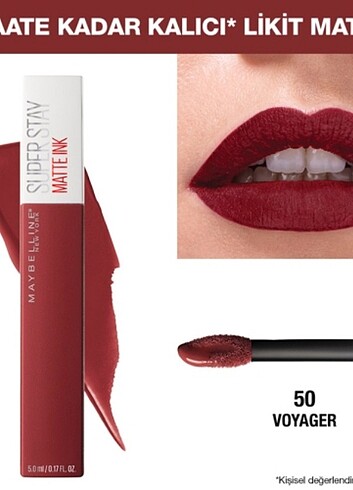 Maybelline Super Stay Mat Ruj 50 Voyager