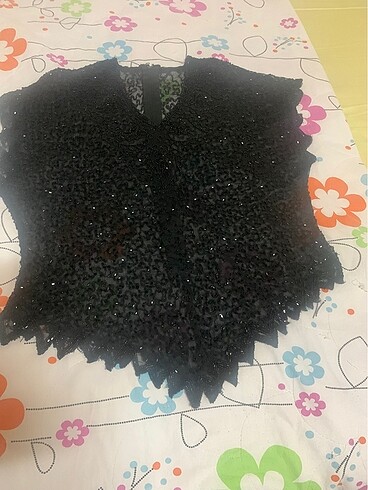 Abiye boncuklu bluz - Görsel 2