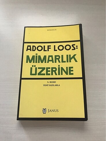Mimarlık Üzerine - Adolf Loos