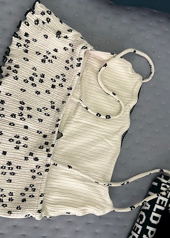 Nakışlı ve Dantelli Askılı Kadın Büstiyer - Görsel 2