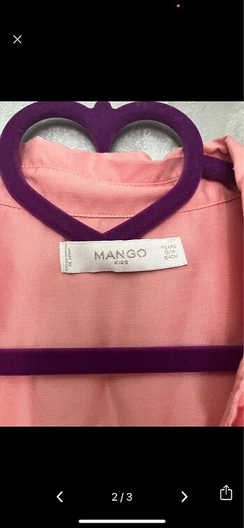 Mango Mango kız çocuk gömlek