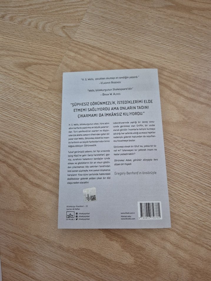 H. G. Wells - Görünmez Adam Romanı - Görsel 3