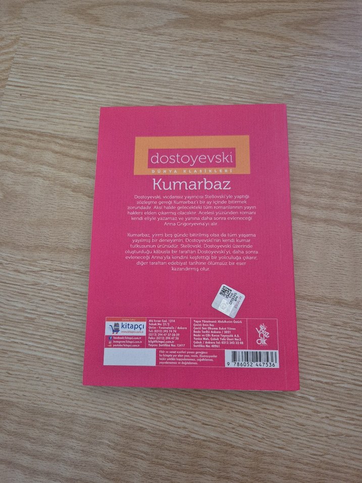 Dostoyevski - Kumarbaz Roman - Görsel 2