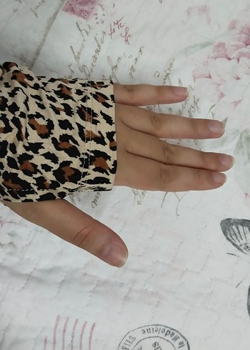 40 Beden Leopar Desenli Yarım Balıkçı Yaka