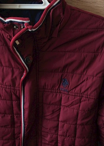 Bordo Fermuarlı erkek Günlük Mont - Görsel 2