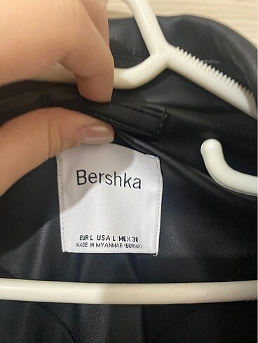 l Beden siyah Renk Bershka deri blazer