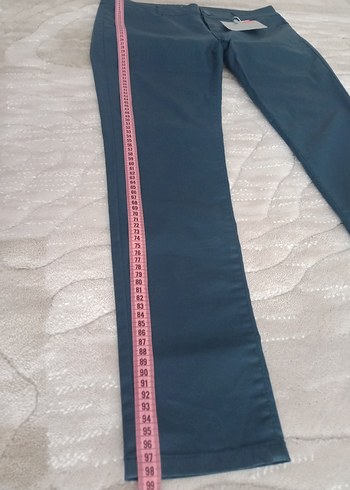 33 Beden mavi Renk Kadın Mavi Elastik Denim Pantolon