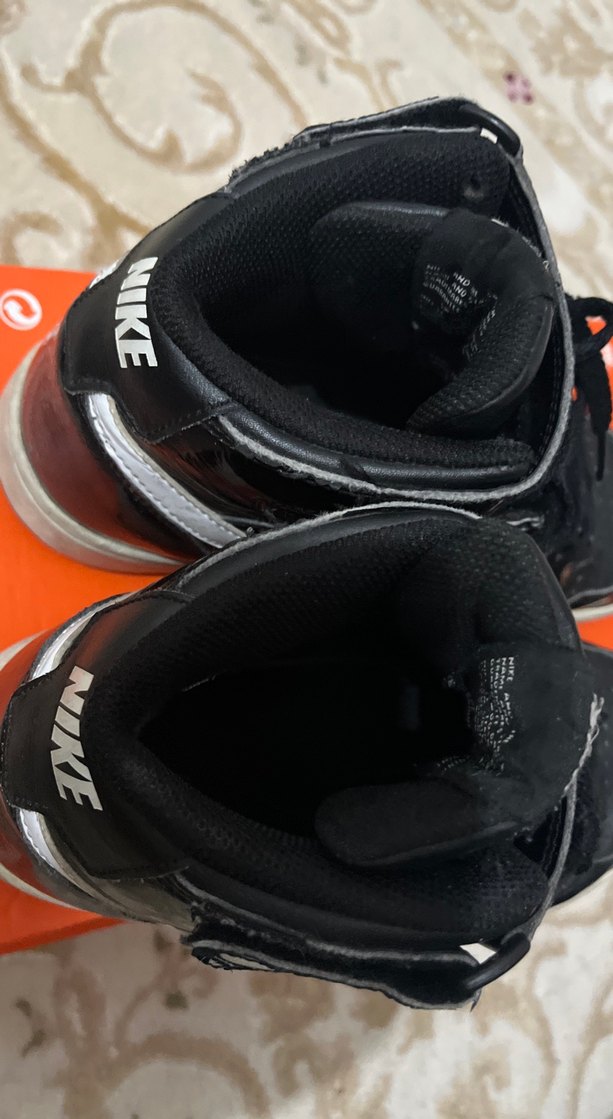 Siyah Nike Velcro Basketbol Ayakkabısı - Görsel 4