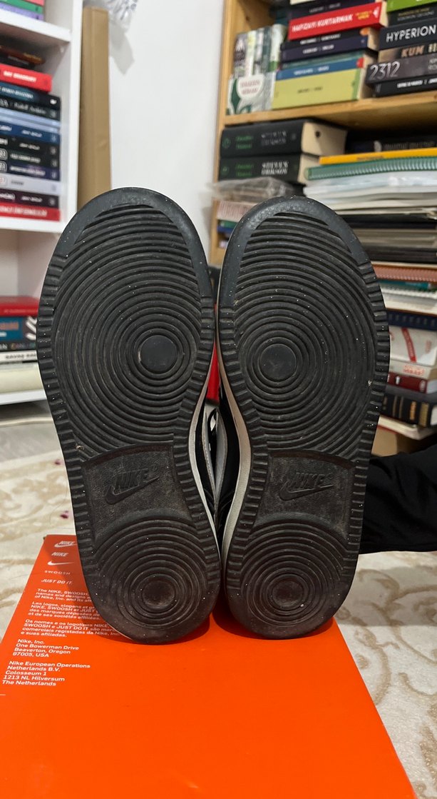 Siyah Nike Velcro Basketbol Ayakkabısı - Görsel 3