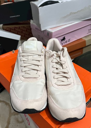 Beyaz Platform Topuklu Kadın Spor Ayakkabı - Görsel 2