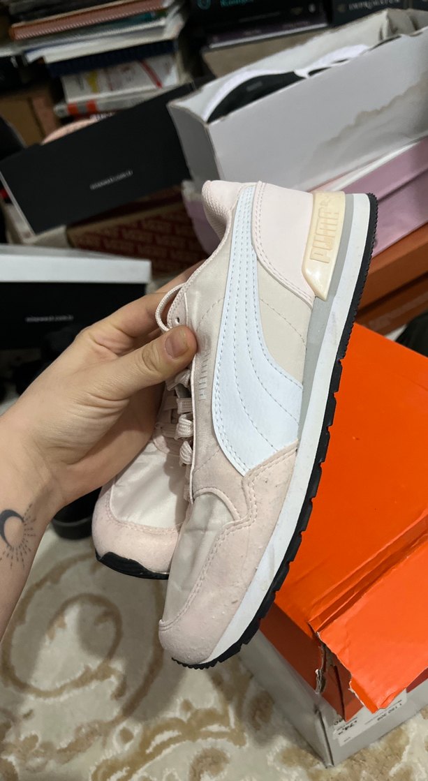 Beyaz Platform Topuklu Kadın Spor Ayakkabı - Görsel 3