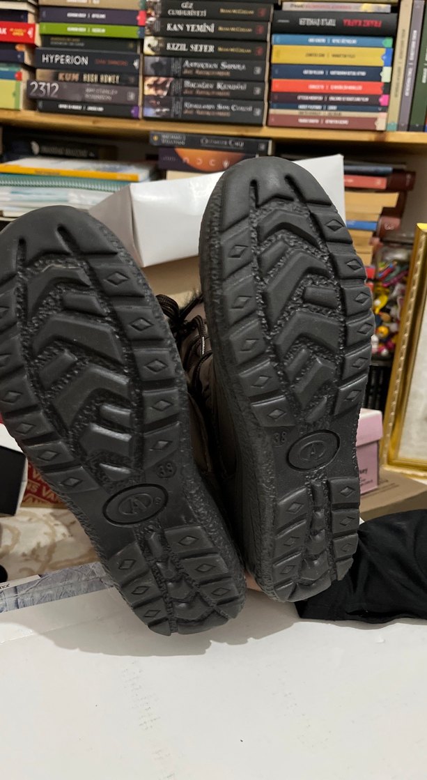 Kürklü Kahverengi Yüksek Topuklu Kadın Bot - Görsel 3