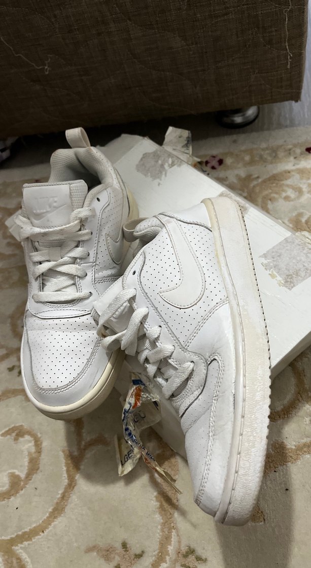 Beyaz Bağcıklı Kadın Spor Ayakkabı - Görsel 3