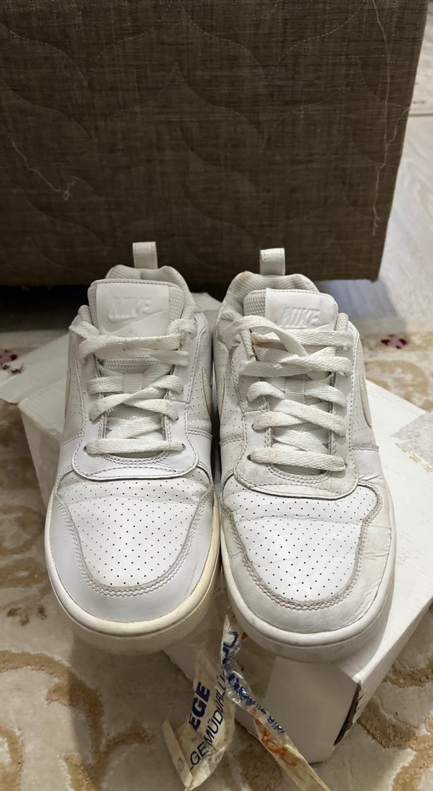 Beyaz Bağcıklı Kadın Spor Ayakkabı - Görsel 2