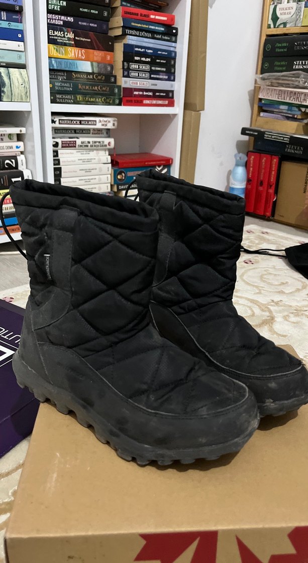 Kadın Siyah Dolgu Topuklu Kauçuk Bot - Görsel 2