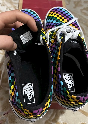 Vans Çok Renkli Kareli Kadın Spor Ayakkabı - Görsel 4
