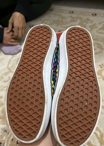 Vans Çok Renkli Kareli Kadın Spor Ayakkabı - Görsel 3